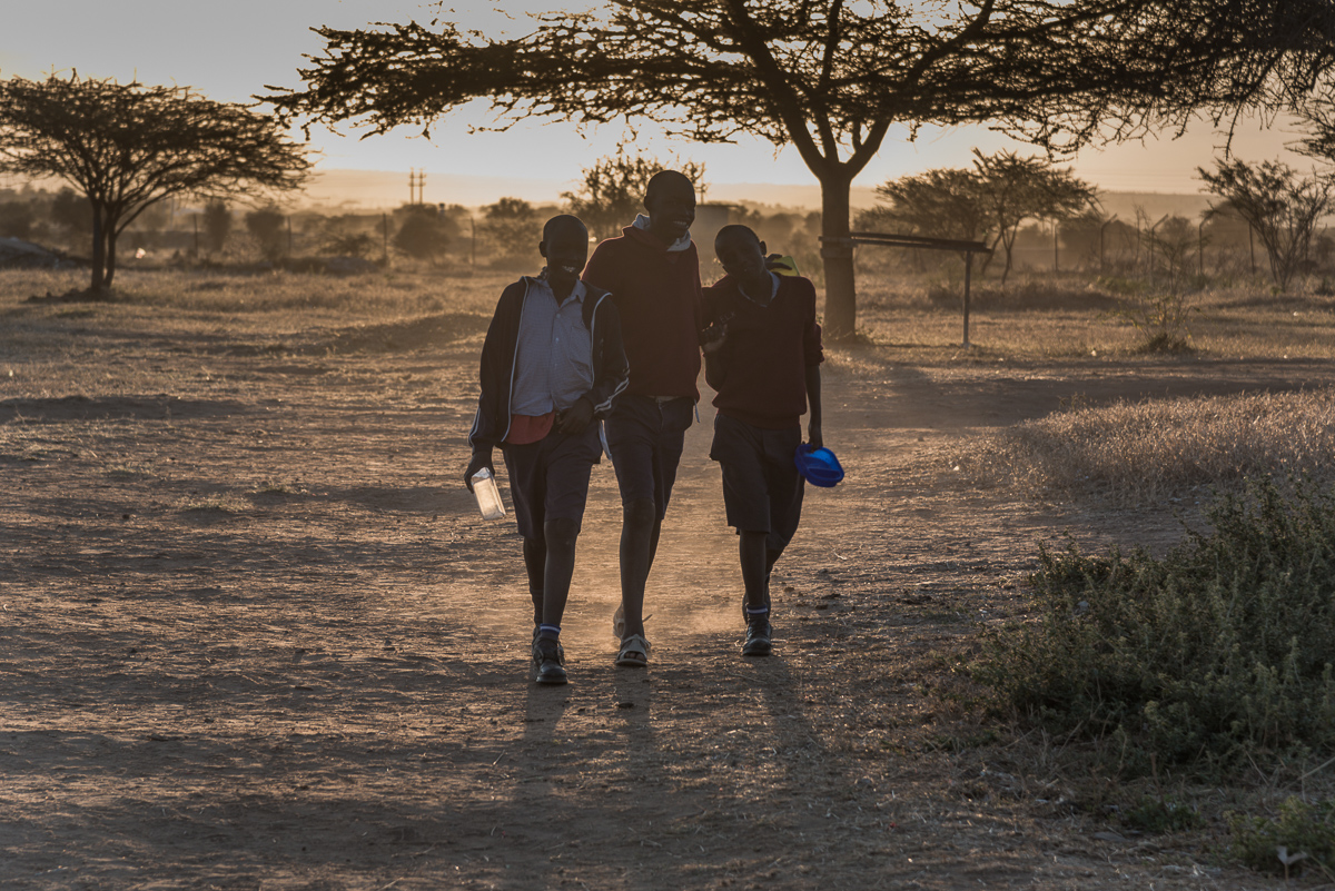 three boys from Kenia