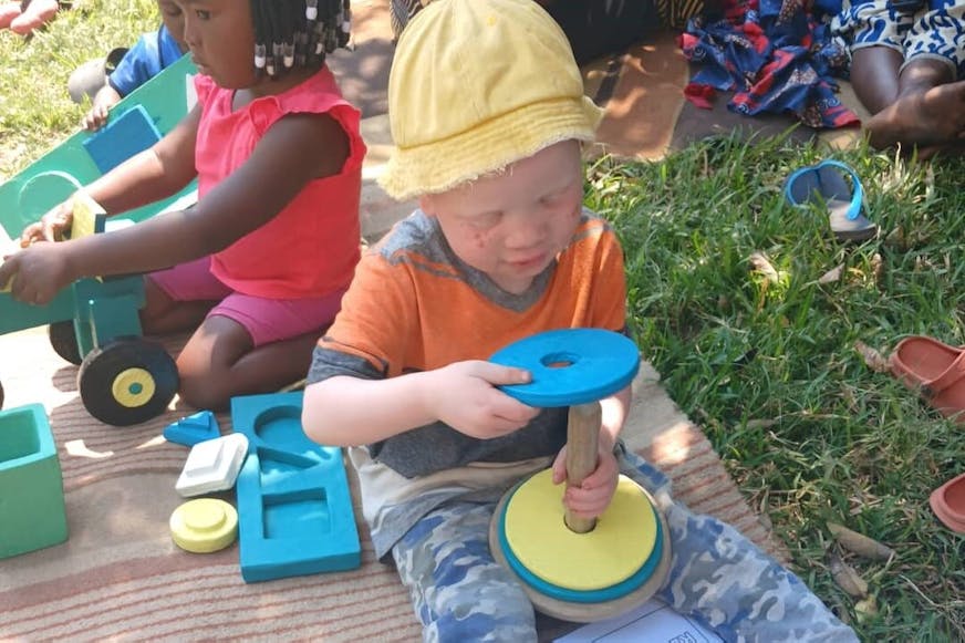 Through the LF funded project called (ZECREP) - Zambia Enhanced Community Based Rehabilitation Project, community volunteers and parents have been trained to make simple toys which children with and without disabilities use during inclusive play activities.