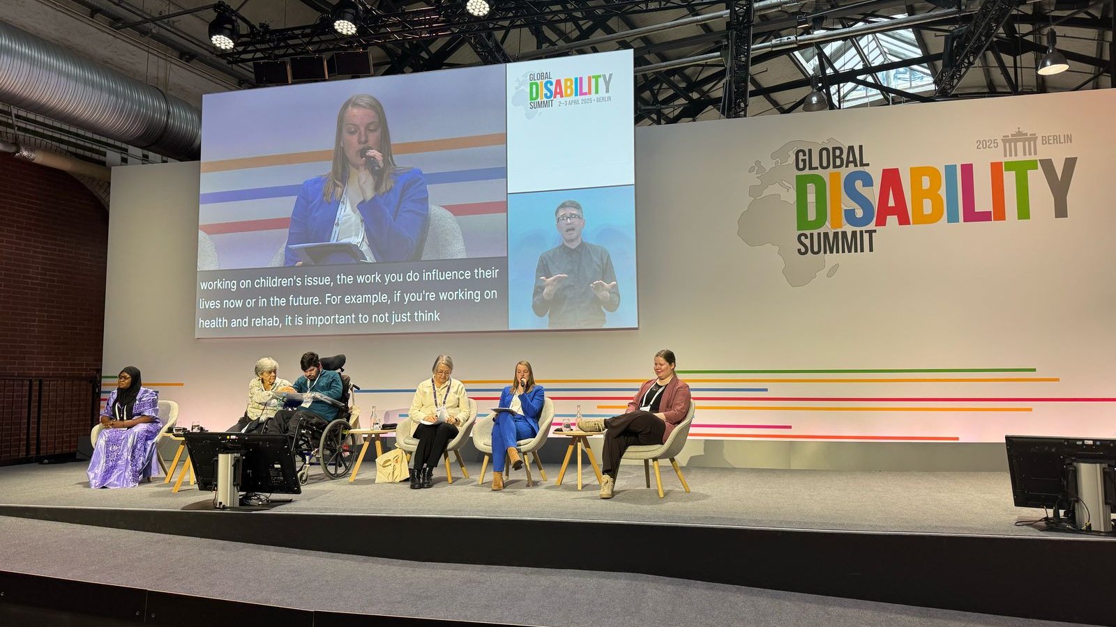 Lisanne van der Steeg on stage during Civil Society Platform on 1 april, 2025