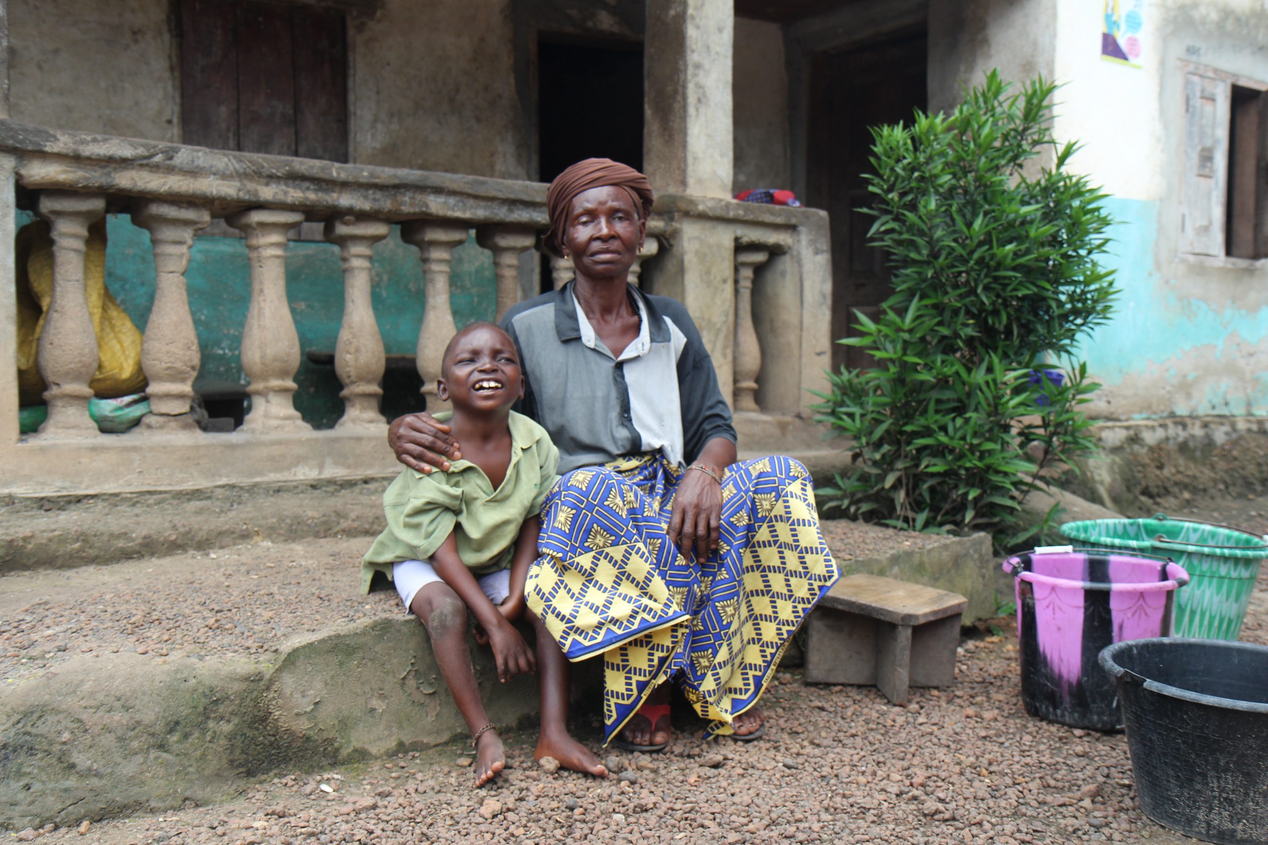 Alhaji from Sierra Leone with his grandmother