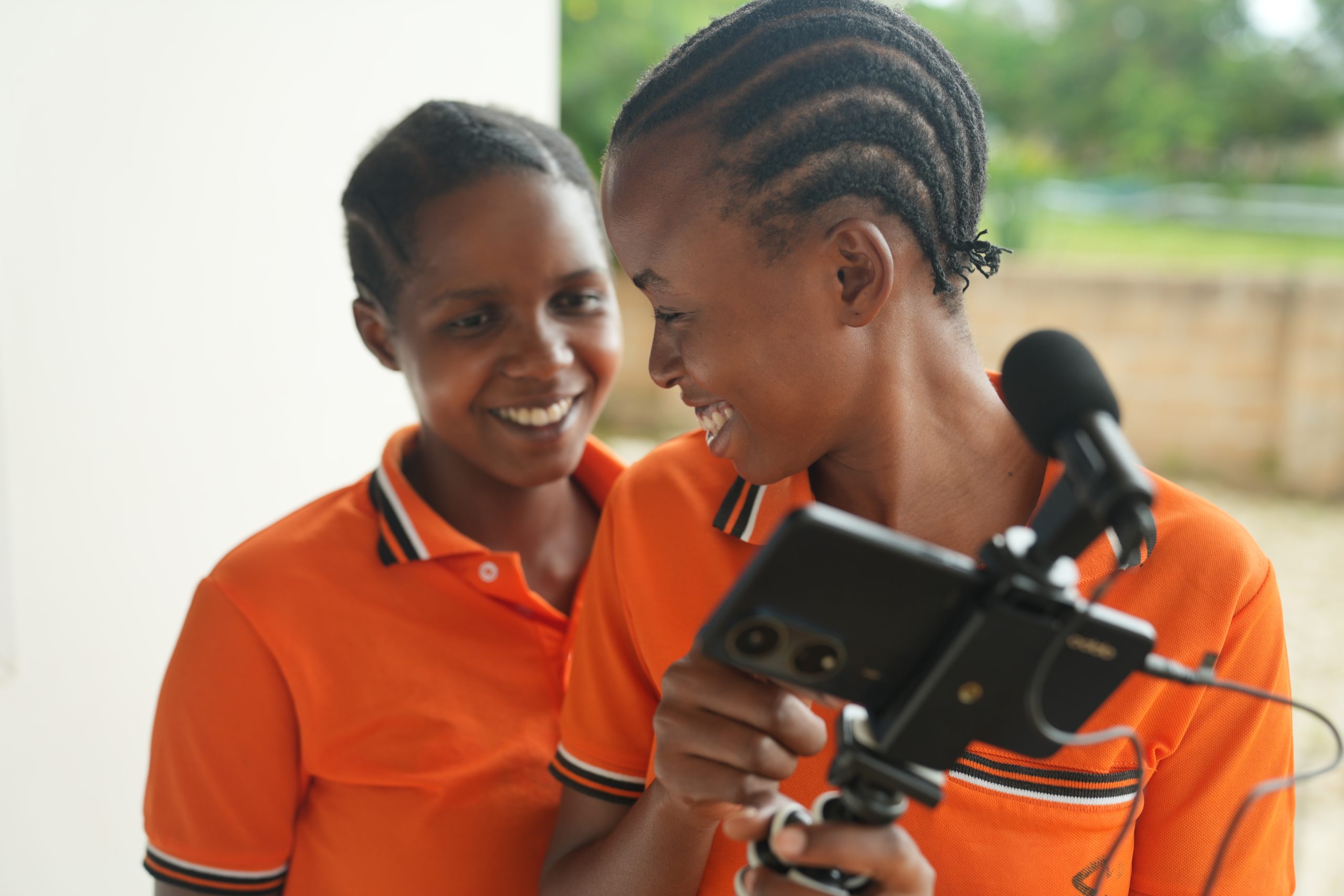 Two young people who were part of the pilot project 'work & Better Life'