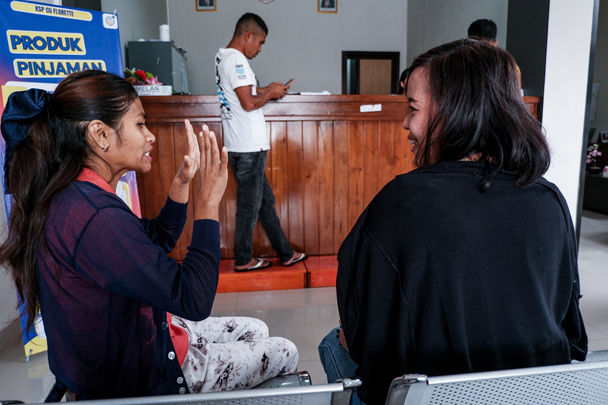 Creating a safe situation can also mean ensuring a sign language interpreter is available